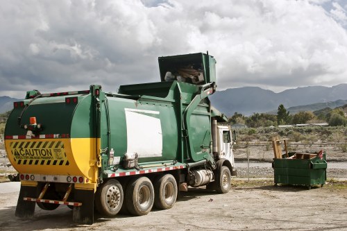 Residents sorting their waste for effective collection in Central London