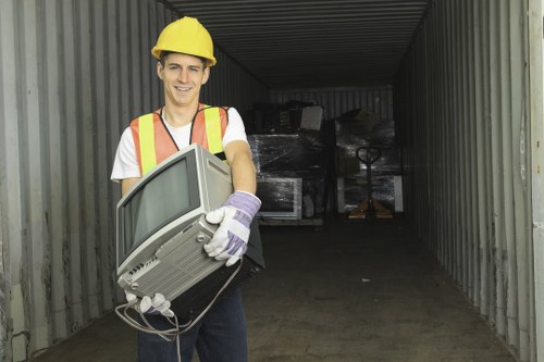 Recycling builders waste in Central London